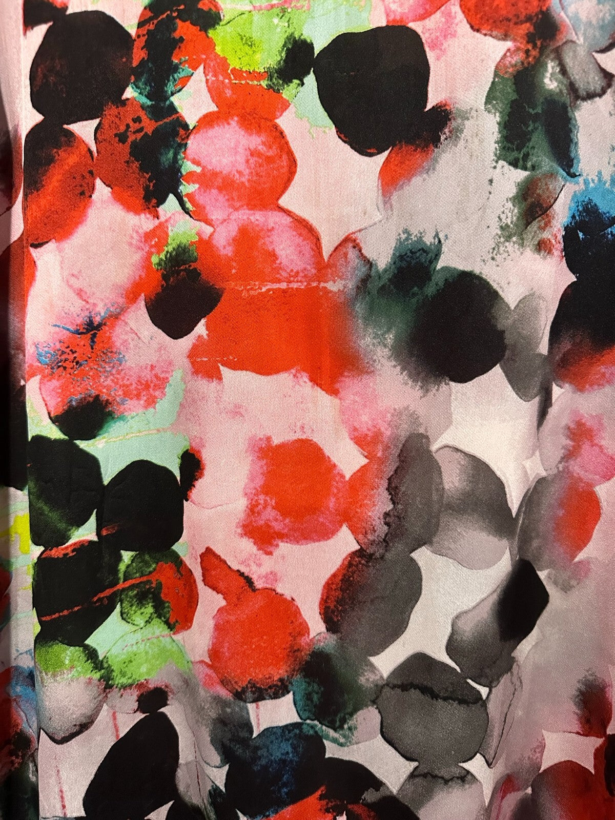 Taking Shape - Watercolor Sleeveless Maxi Dress with Ruffle Hem