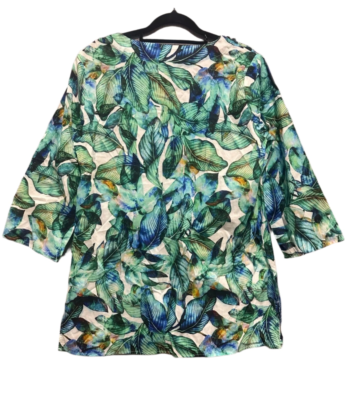 W Lane - Green Pattern Floral Top