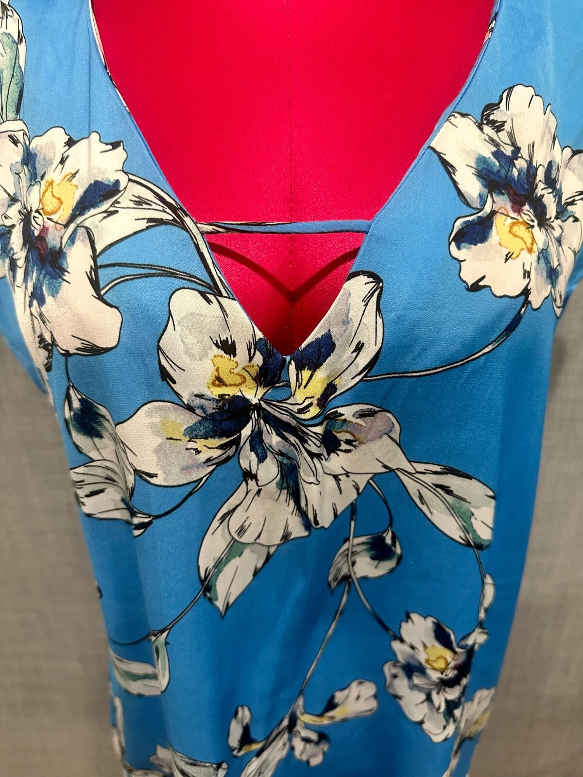 Witchery - Sky Blue Floral Blouse