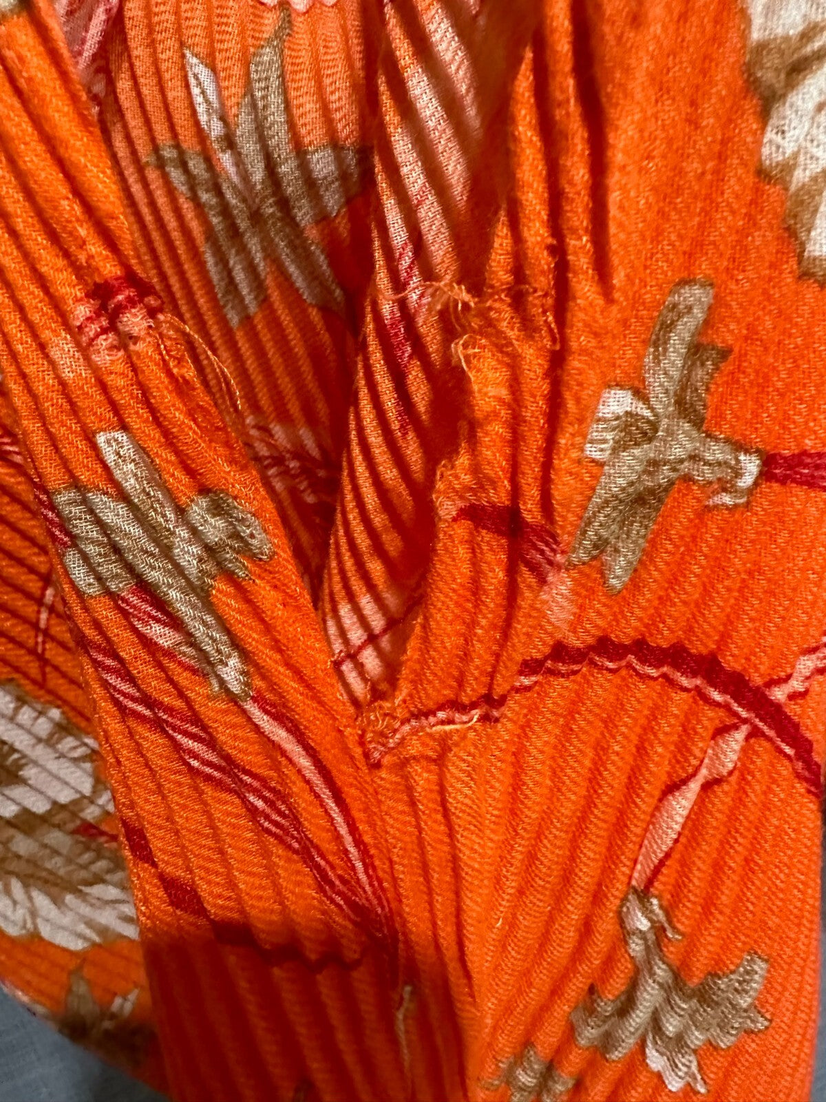 Avella - Orange Floral Wrap/Jacket