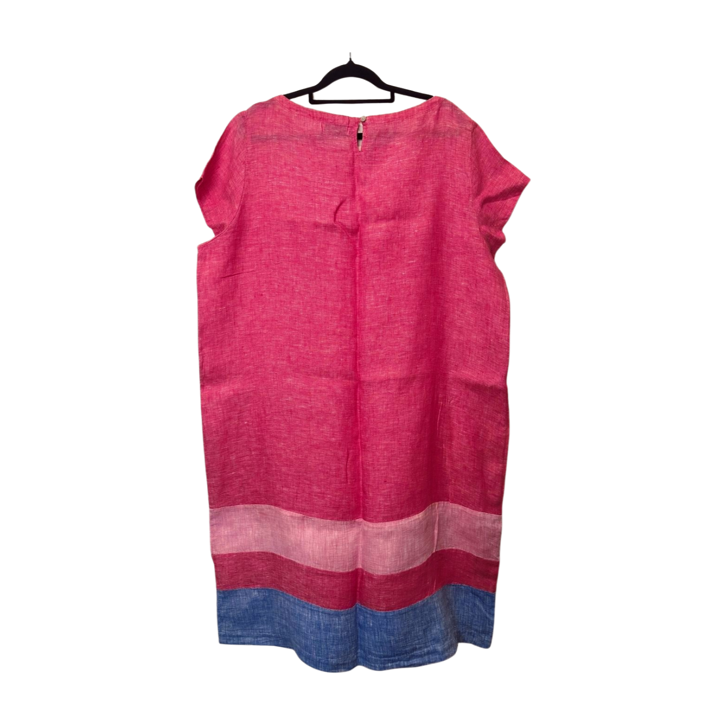 Alessandra - Pink Linen Shift Dress
