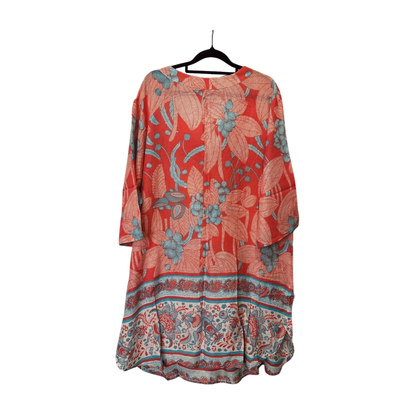 Mon & Yong - Coral & Teal Floral Tunic