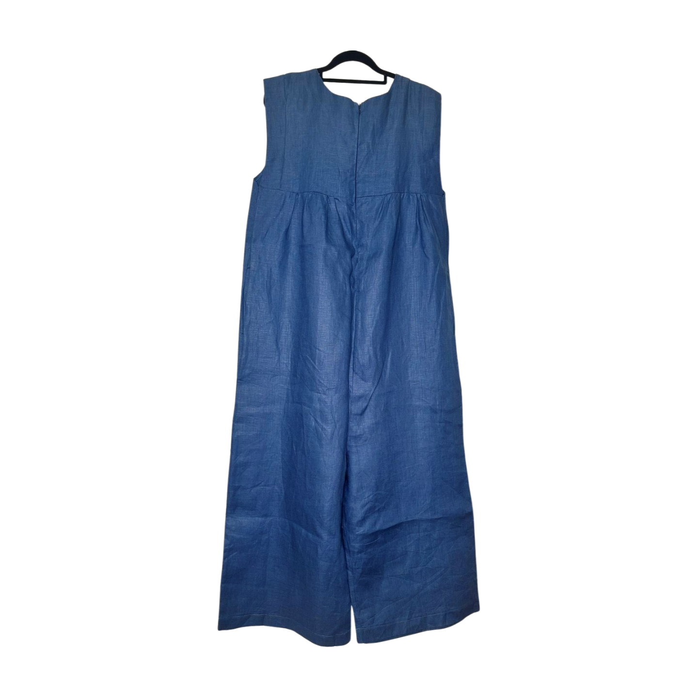 Sleeveless Linen Wide Leg Jumpsuit