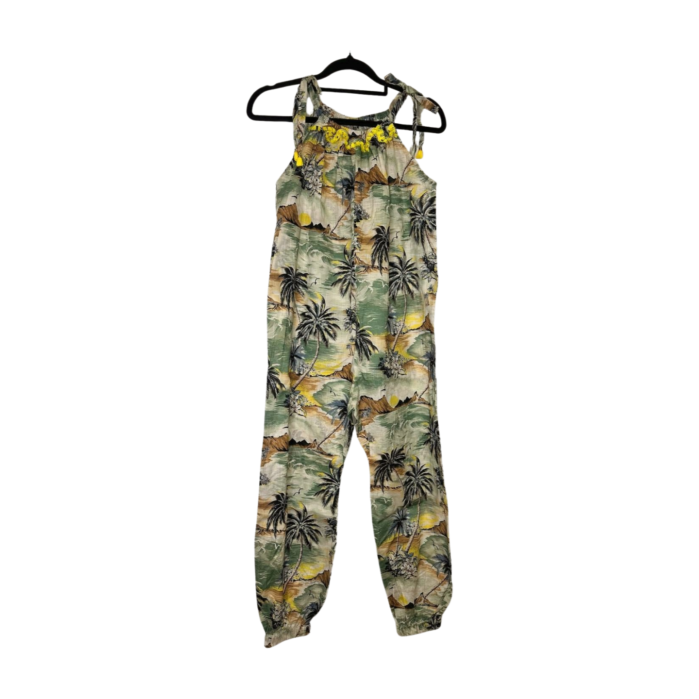Zimmermann - Tropical Print Tie-Shoulder Jumpsuit