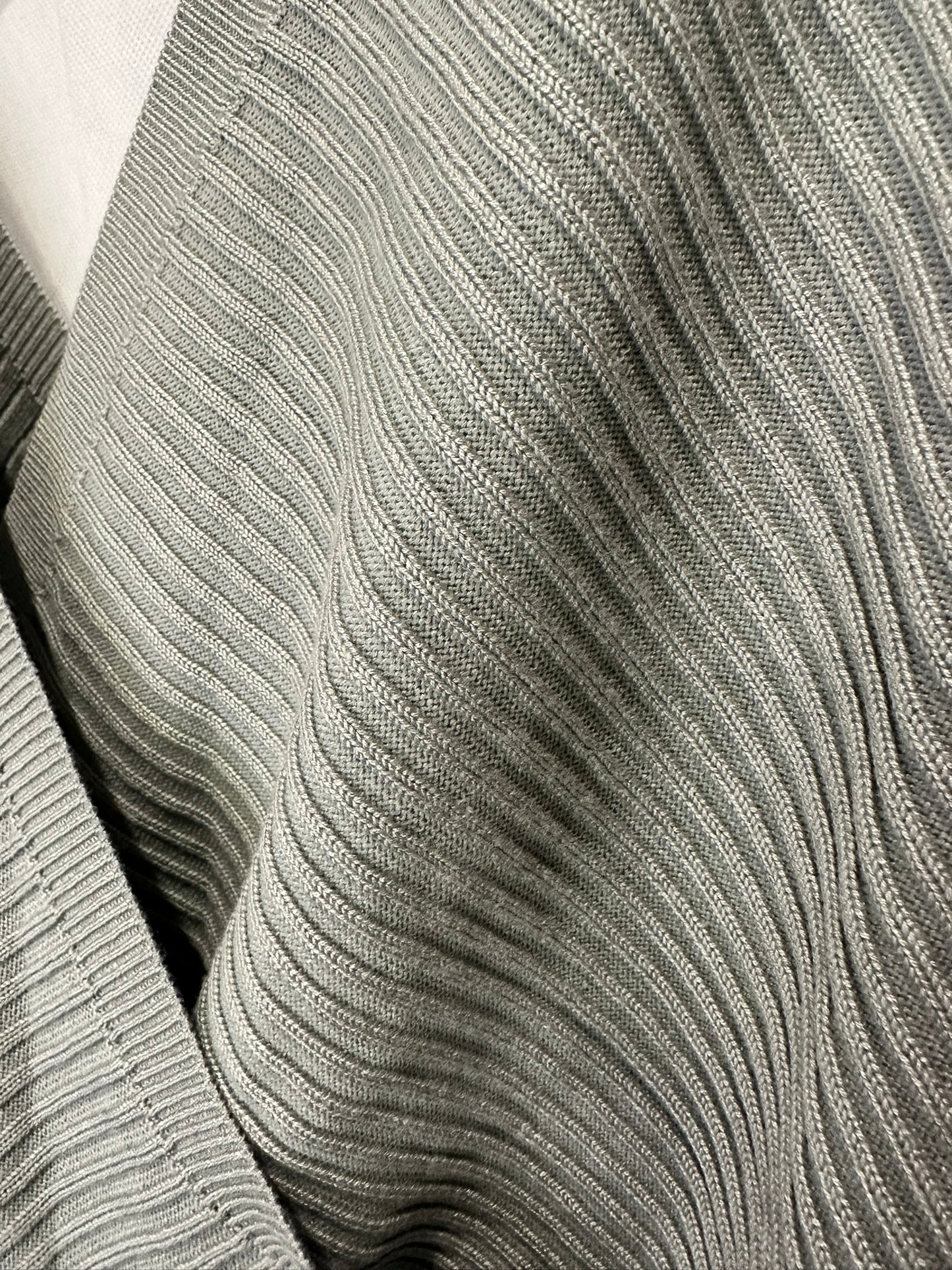 Love Tree - Ribbed Wrap-Front Knit Top with Tie Waist