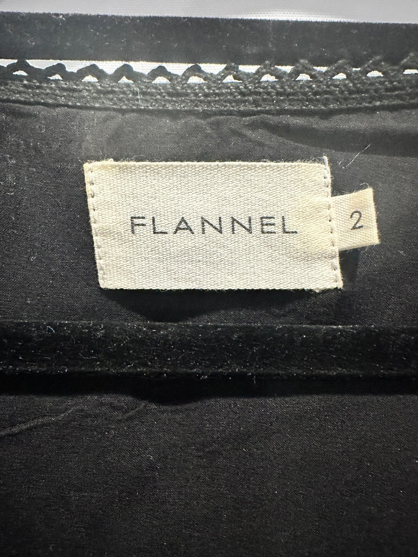 Flannel Embroidered Zip Dress