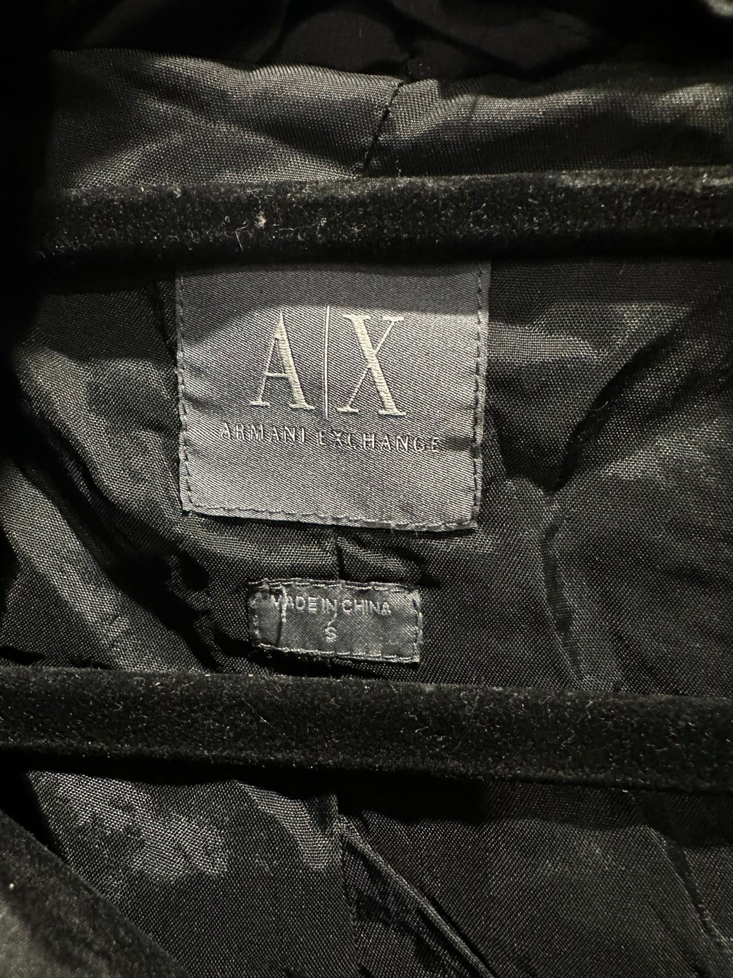 Armani Exchange Black Quilted Puffer Jacket