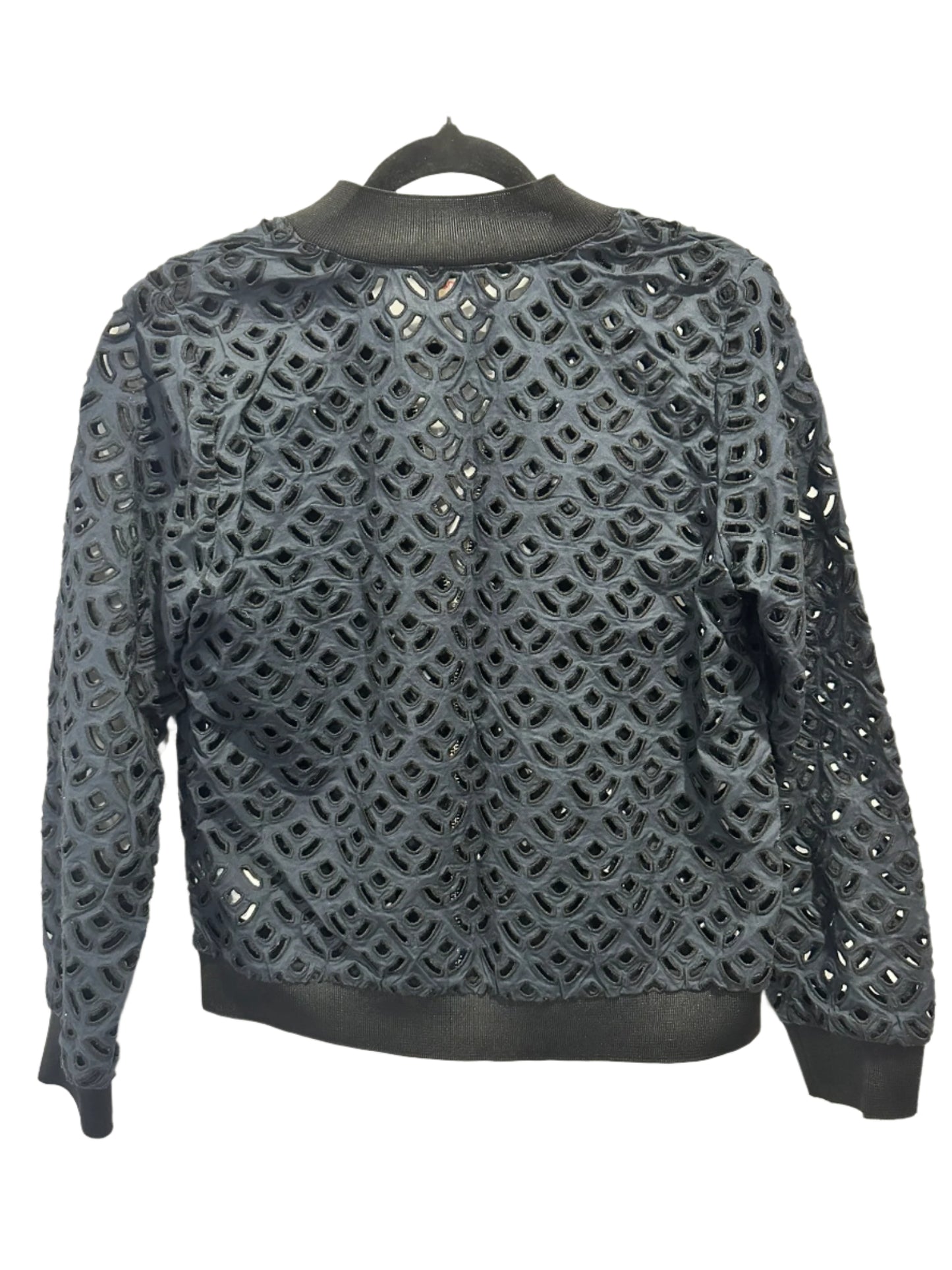 Gorman navy cutout bomber jacket
