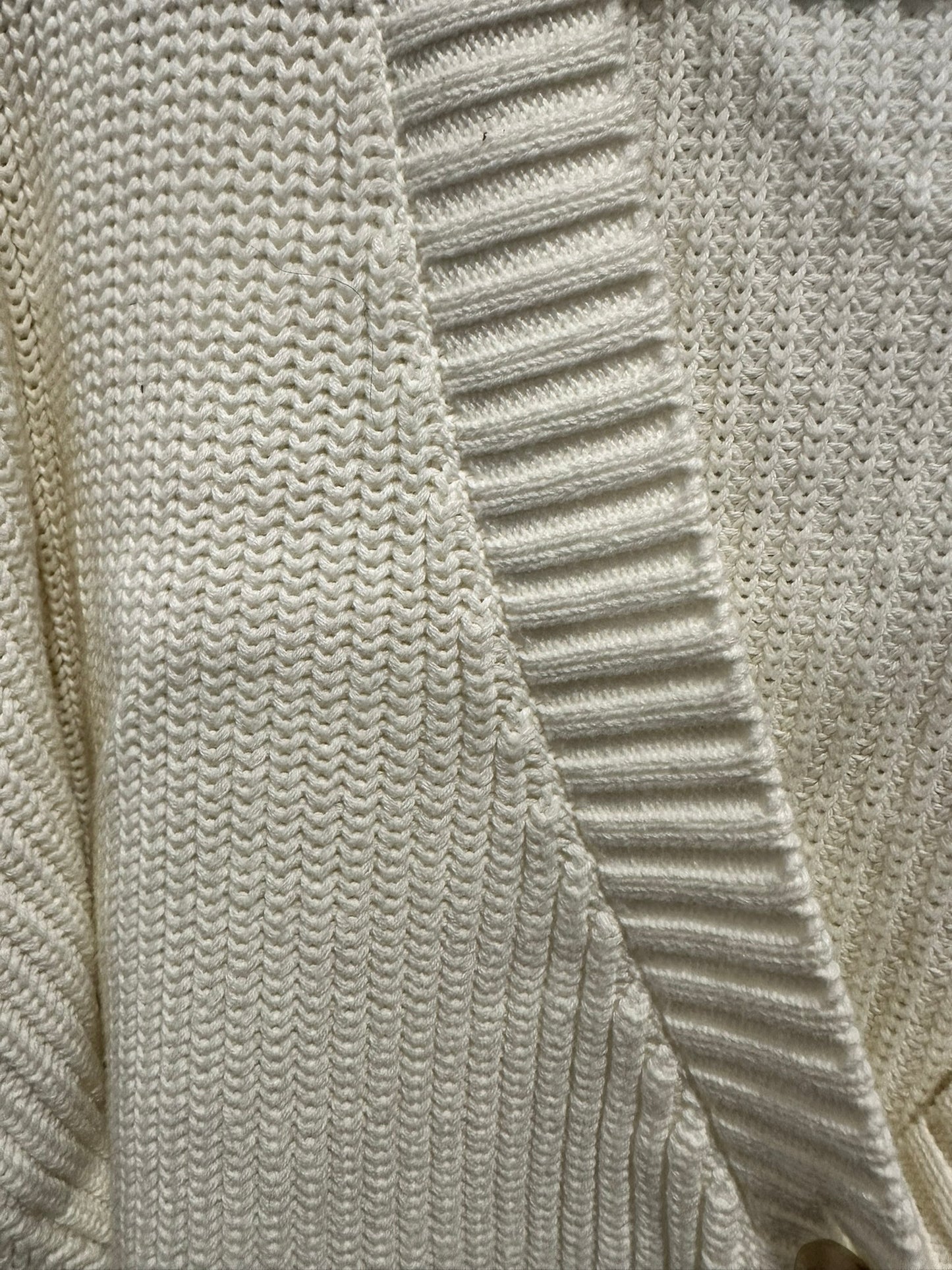 Jag Cream Button-Up Knit Cardigan NWT