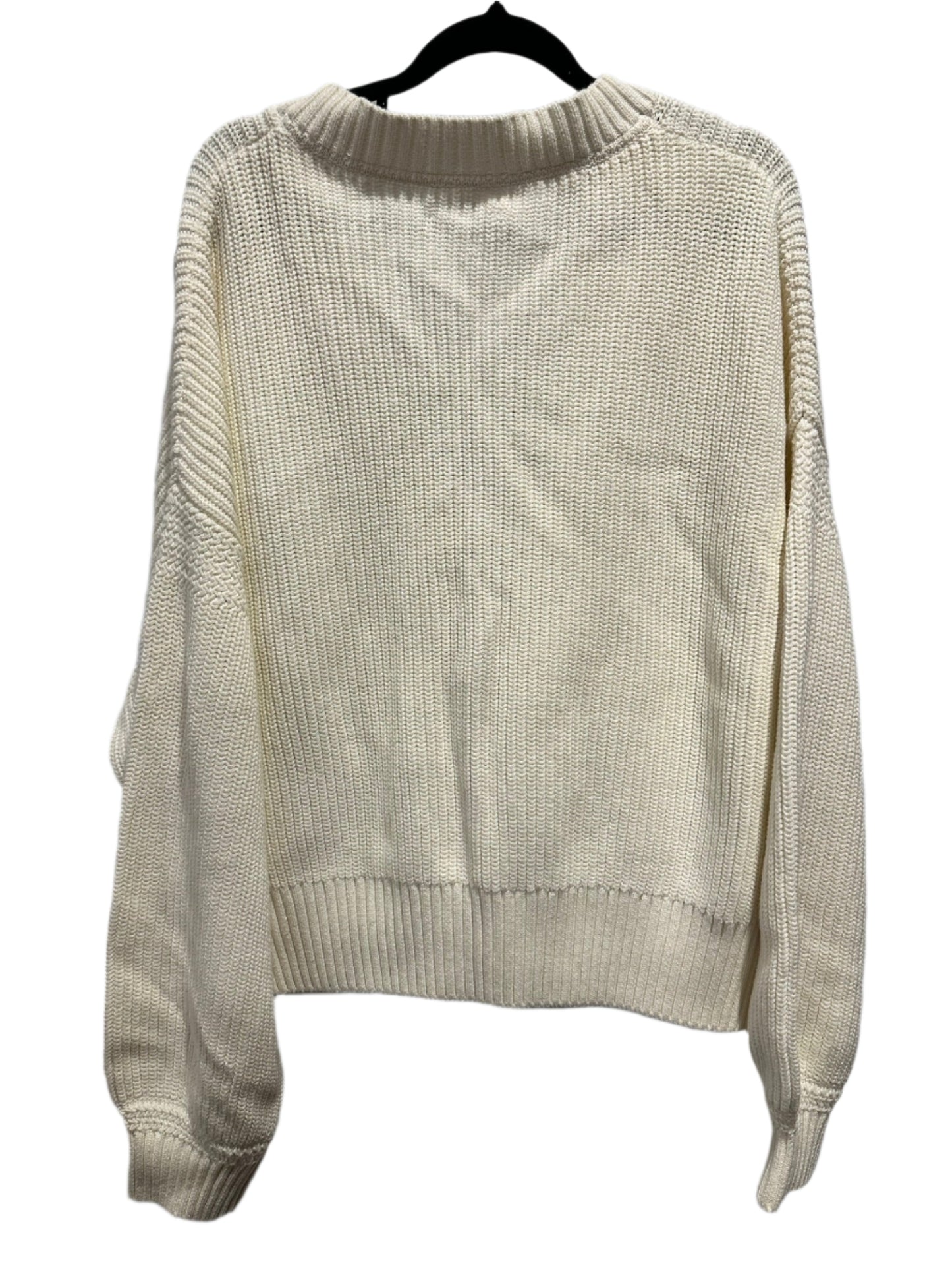 Jag Cream Button-Up Knit Cardigan NWT