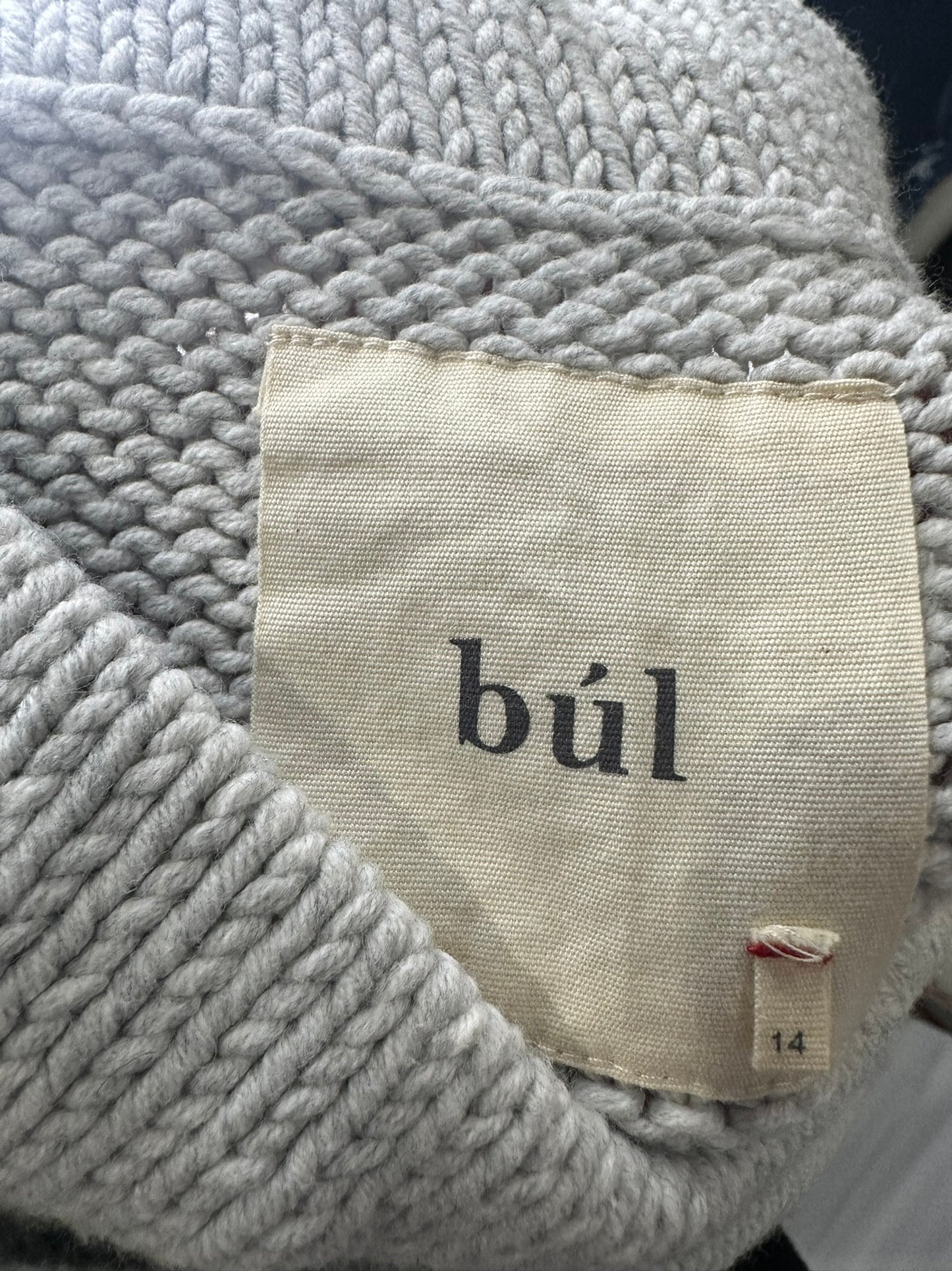 búl Grey Chunky Knit Tube Skirt
