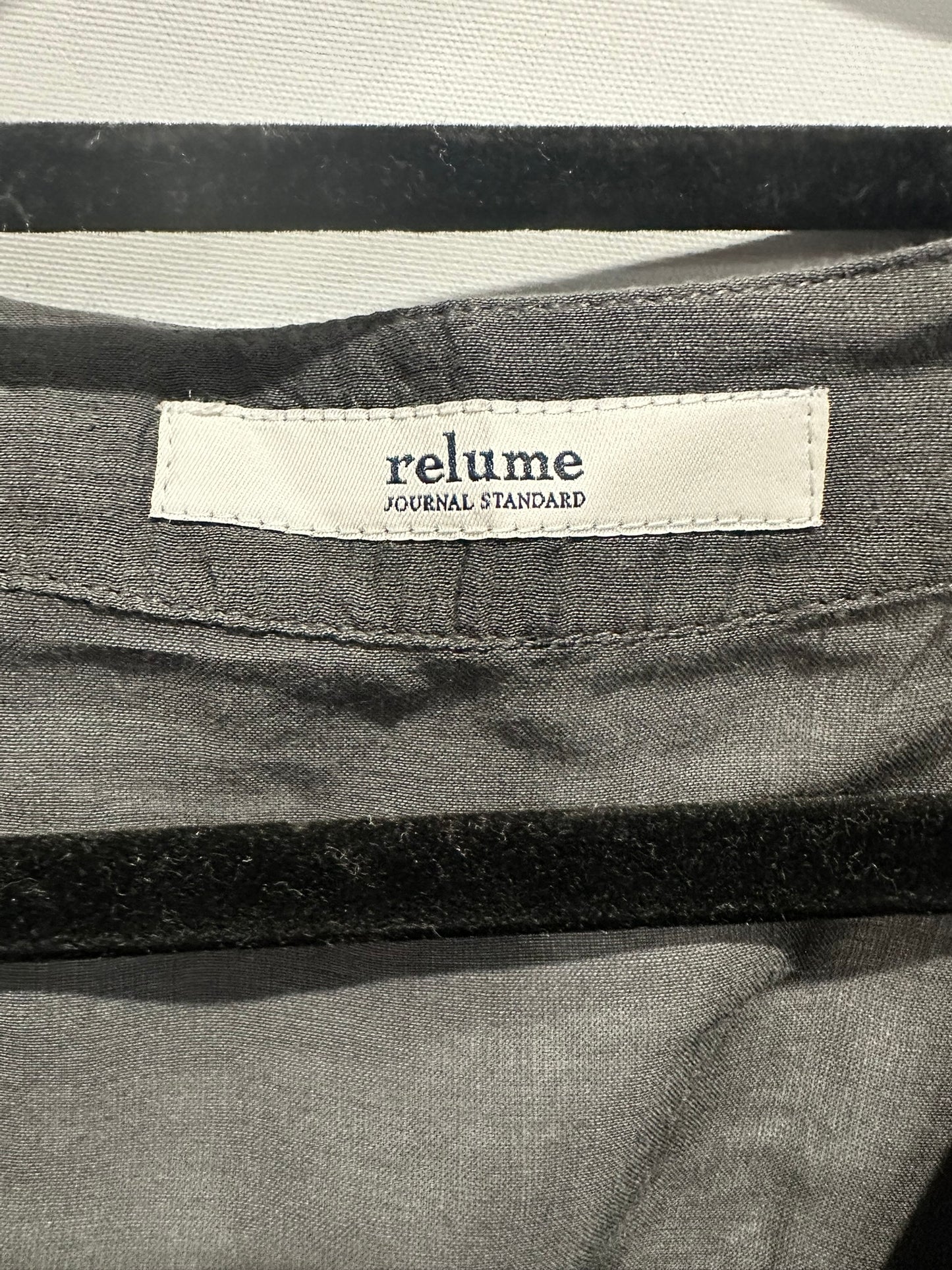 Relume Journal Standard Charcoal Grey Embroidered Midi Dress