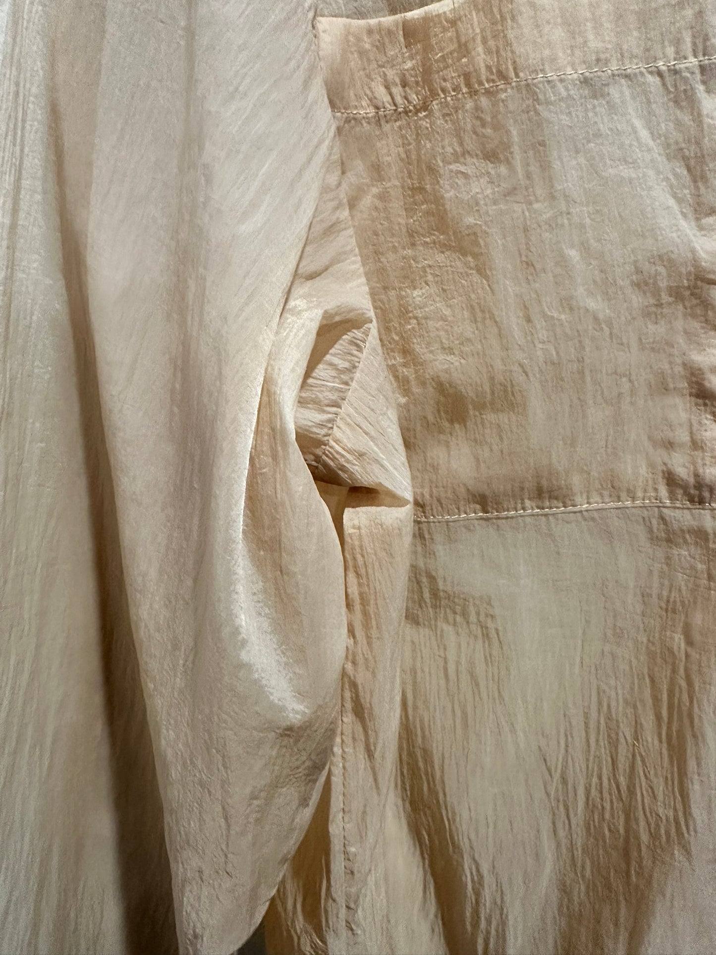 SLY Sheer Peach Long Sleeve Shirt