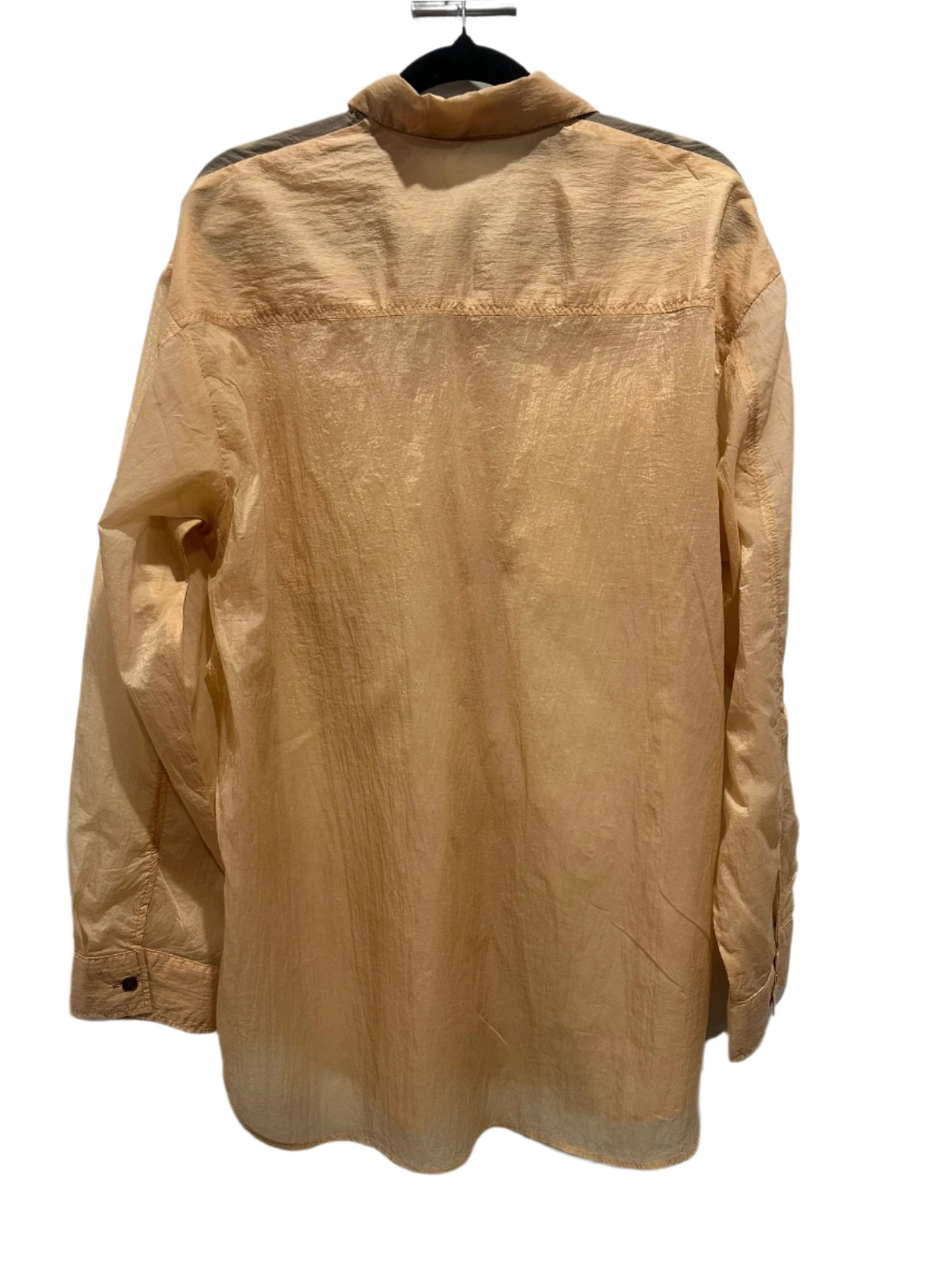 SLY Sheer Peach Long Sleeve Shirt