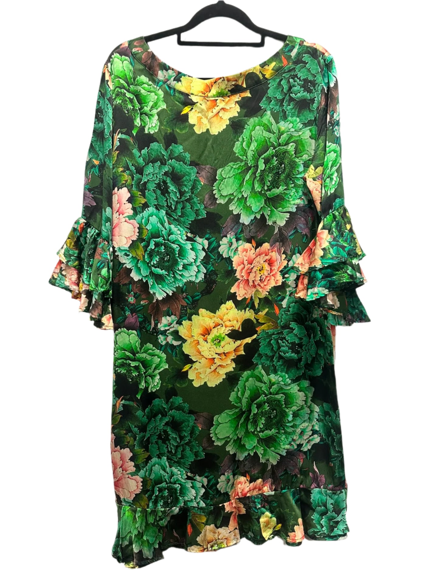 Trelise Cooper Green Floral Silk Dress
