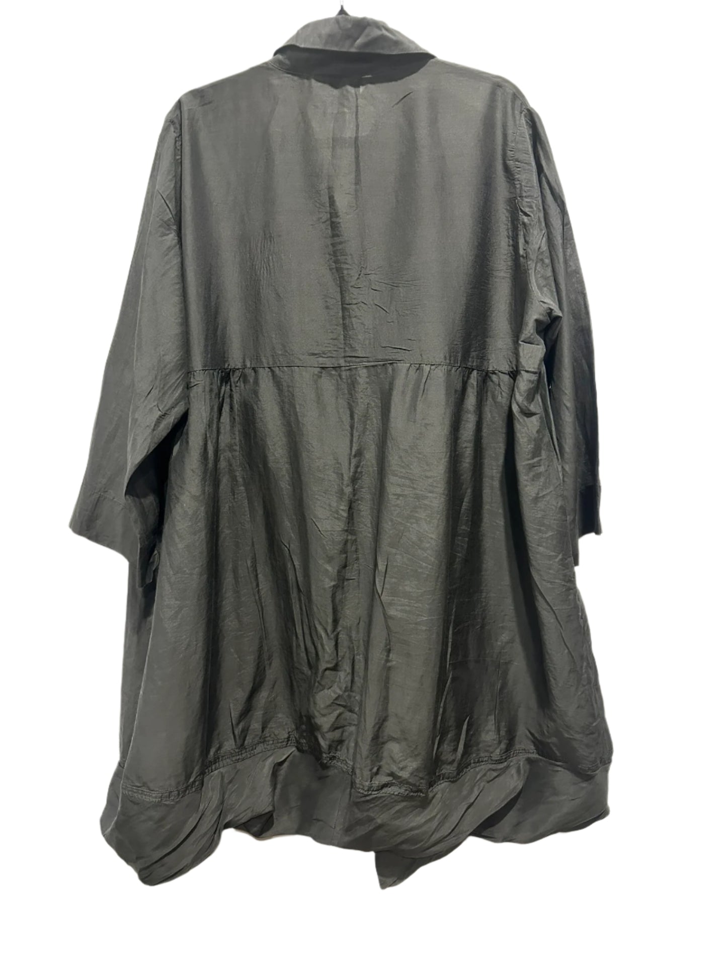 n.i.c. by Nicola Waite Charcoal Gathered Shirt Dress