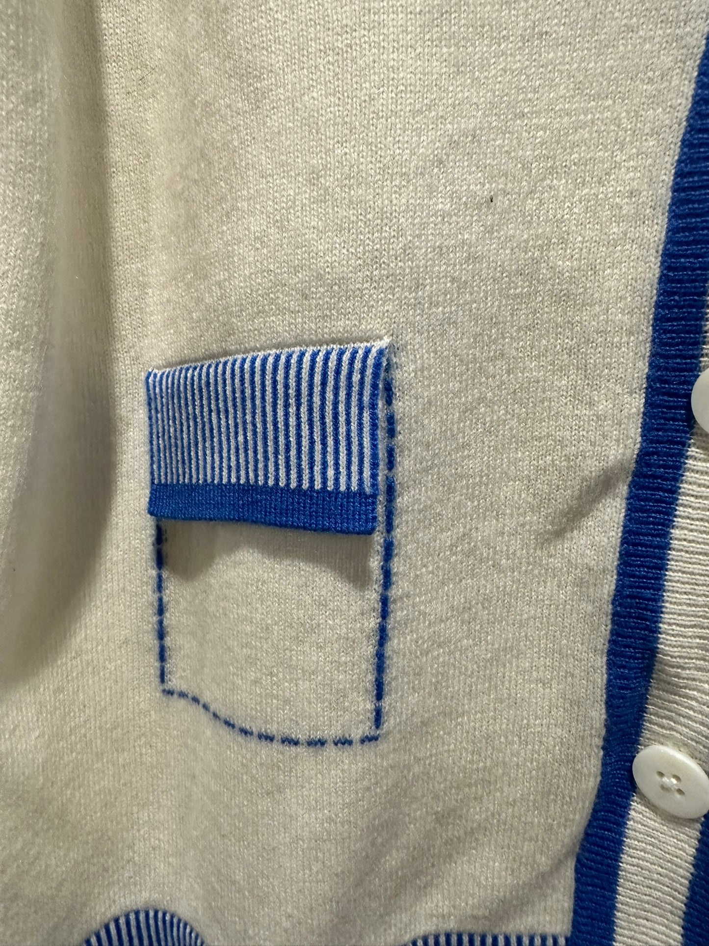 Cable Melbourne Varsity-Style Knit Cardigan