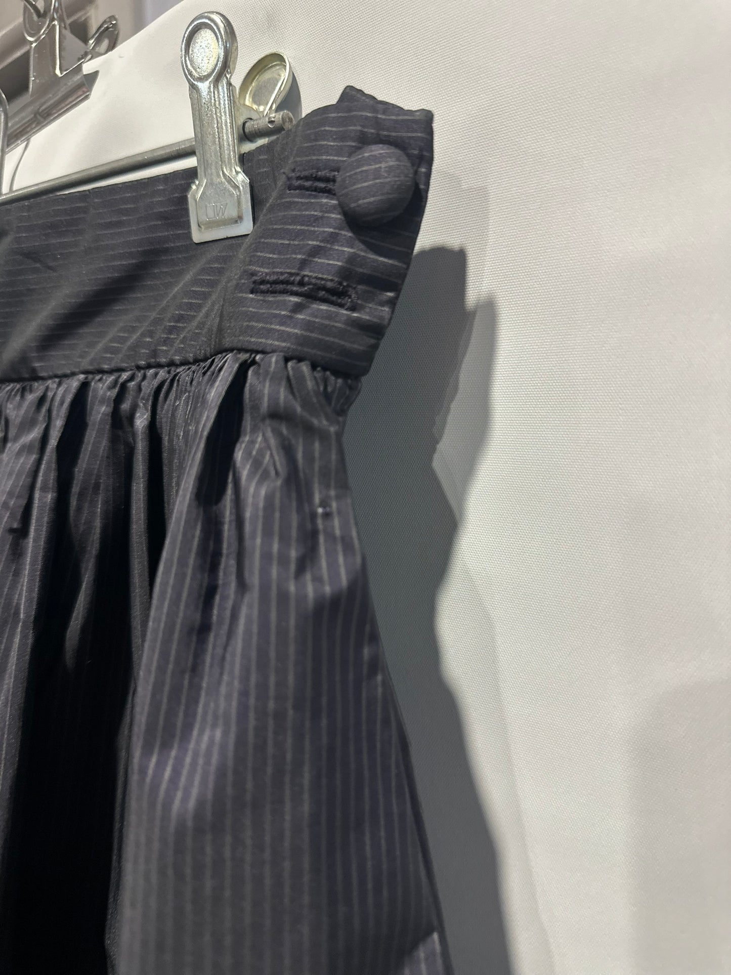 Cue Charcoal Grey Pinstripe Skirt