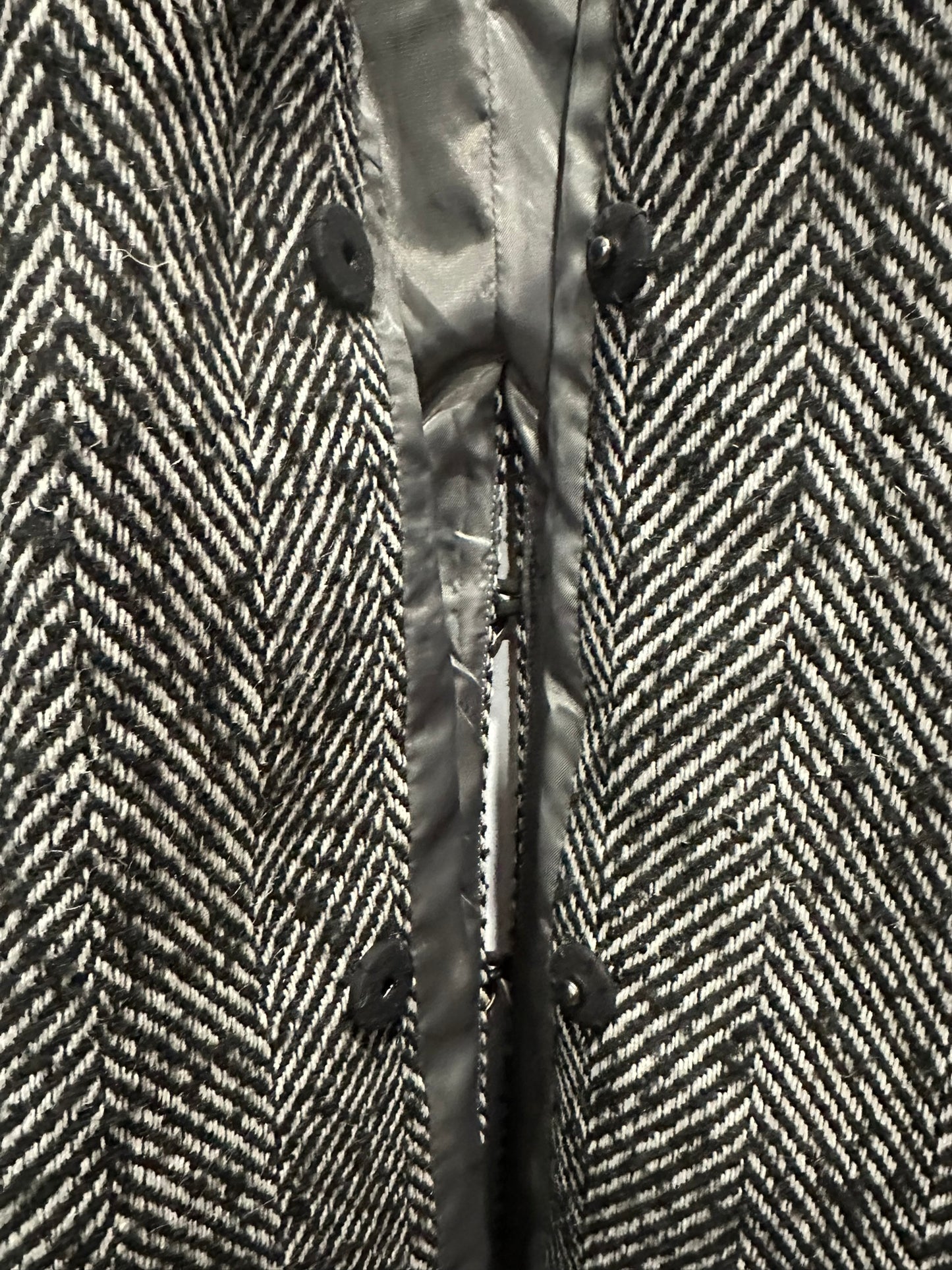 OSKAR – Longline Herringbone Wool-Blend Coat