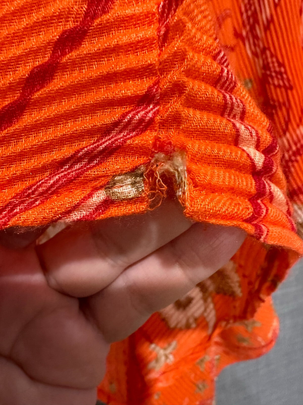 Avella - Orange Floral Wrap/Jacket