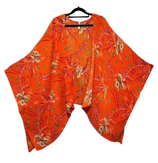 Avella - Orange Floral Wrap/Jacket