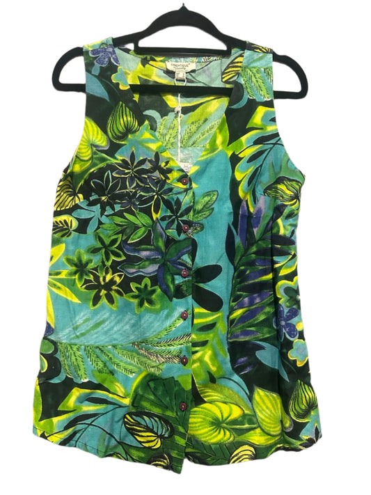 Orientique - Tropical Sleeveless Top - NWT