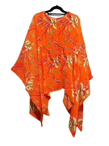 Avella - Orange Floral Wrap/Jacket