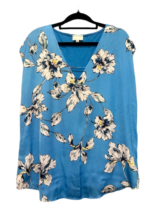 Witchery - Sky Blue Floral Blouse