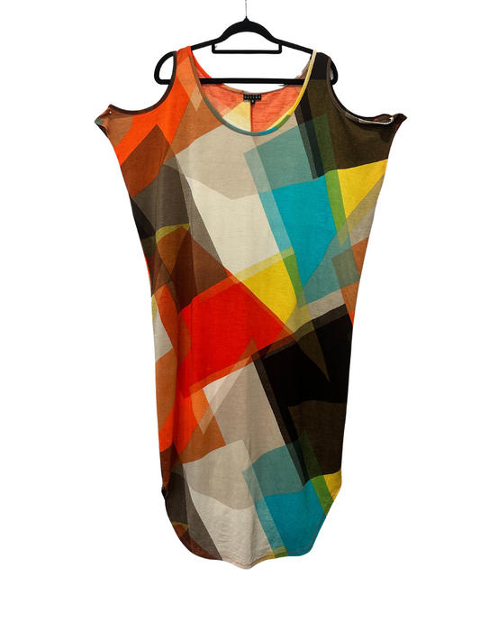 Sandra Soulos - Multi-coloured Knit Dress with Belt