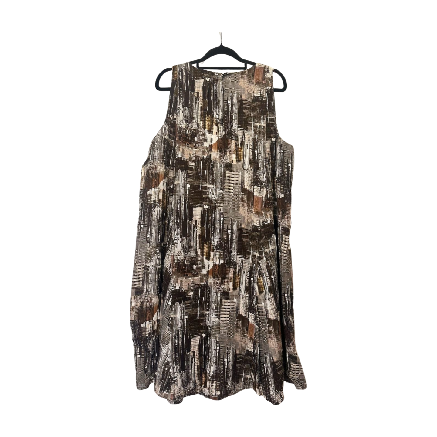 Digby's - Sleeveless Dress with Abstract Cityscape Print