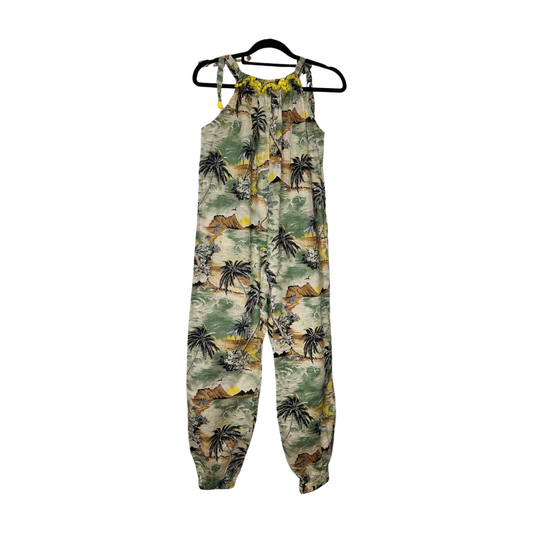 Zimmermann - Tropical Print Tie-Shoulder Jumpsuit
