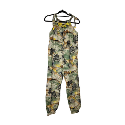 Zimmermann - Tropical Print Tie-Shoulder Jumpsuit
