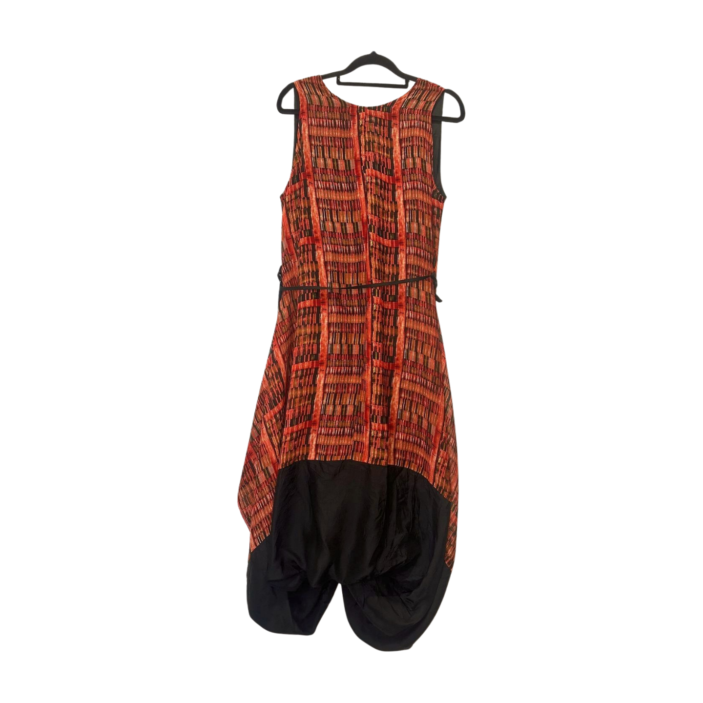 Found - Sleeveless Abstract Drop Balloon Hem Dress