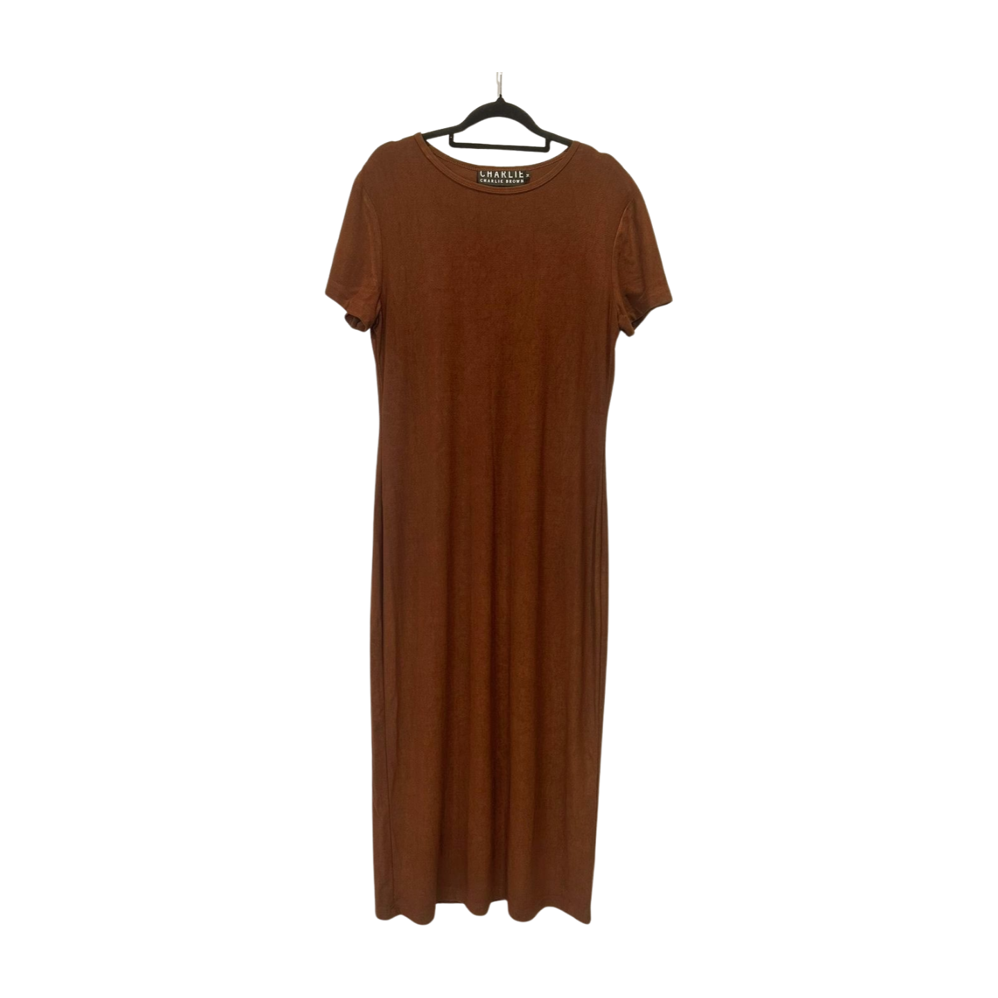 Charlie Brown - Rust Knit T-Shirt Dress