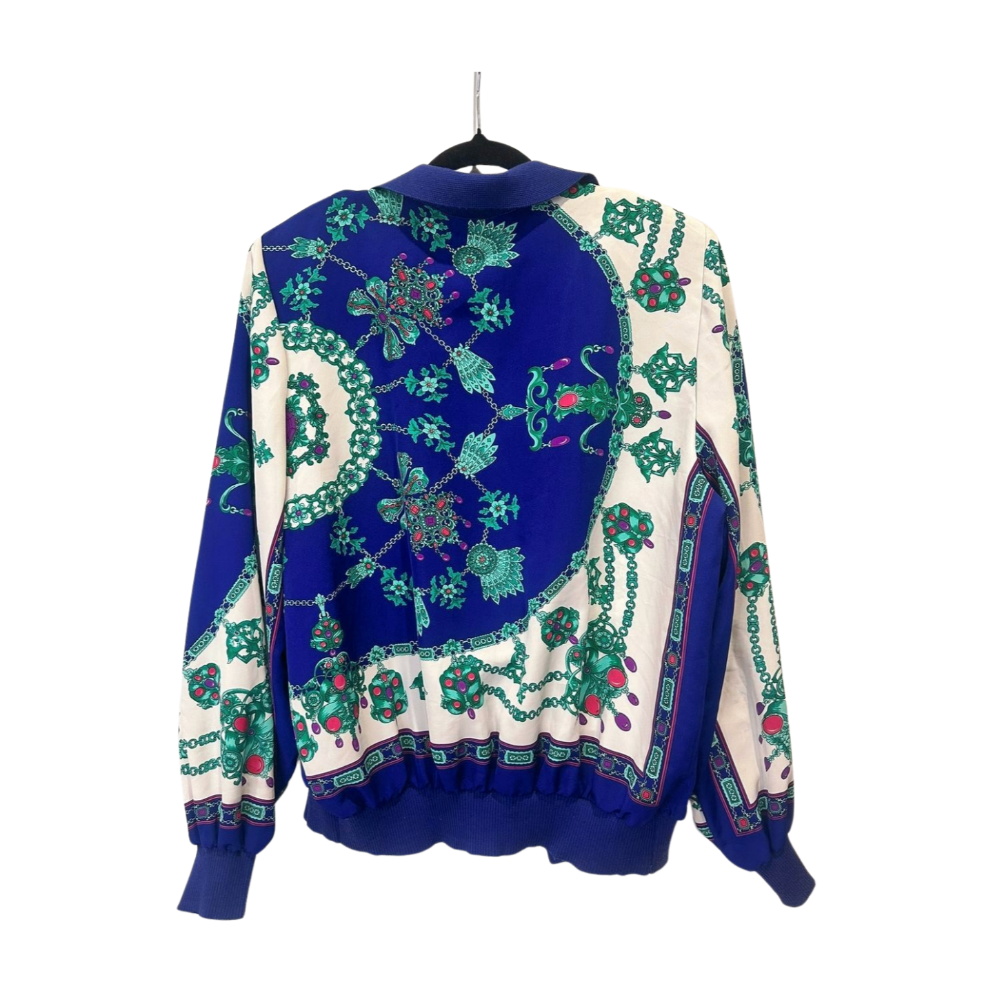Vintage Jewel Print Bomber Jacket