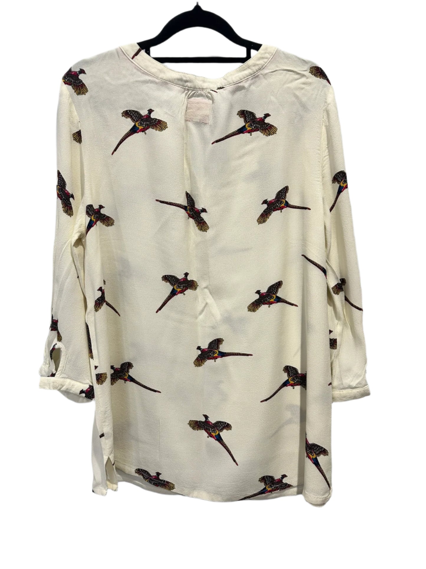Joules Ivory Bird Print Blouse