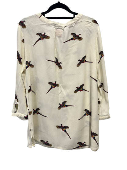 Joules Ivory Bird Print Blouse