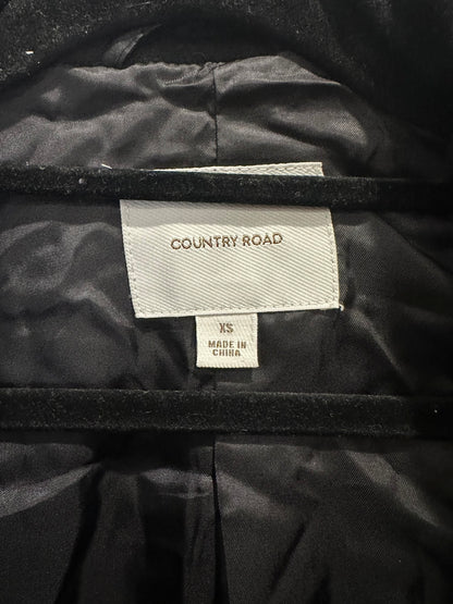 Country Road Black Cropped Wool-Blend Jacket