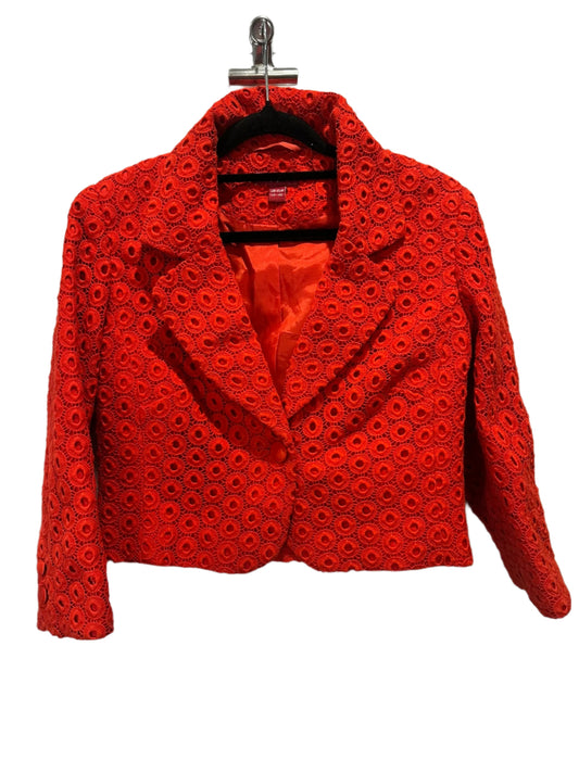 Monsoon Red Guipure Lace Jacket