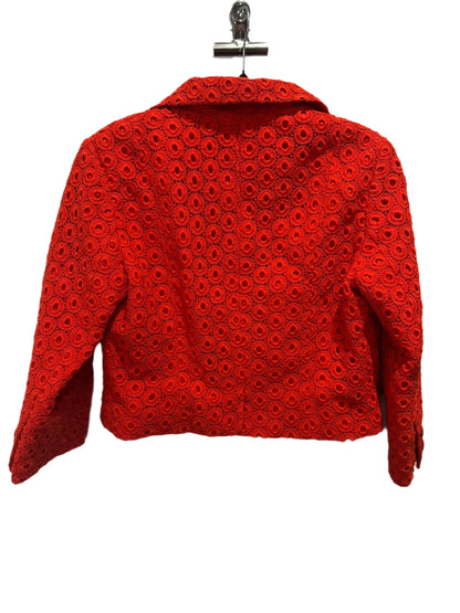 Monsoon Red Guipure Lace Jacket