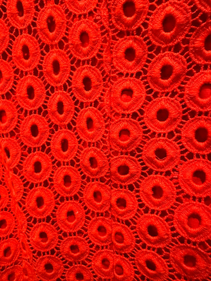 Monsoon Red Guipure Lace Jacket