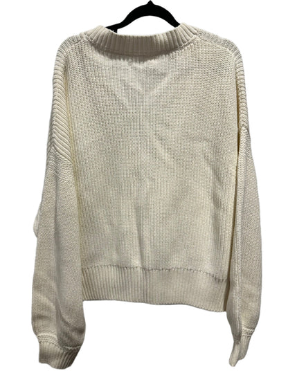 Jag Cream Button-Up Knit Cardigan NWT