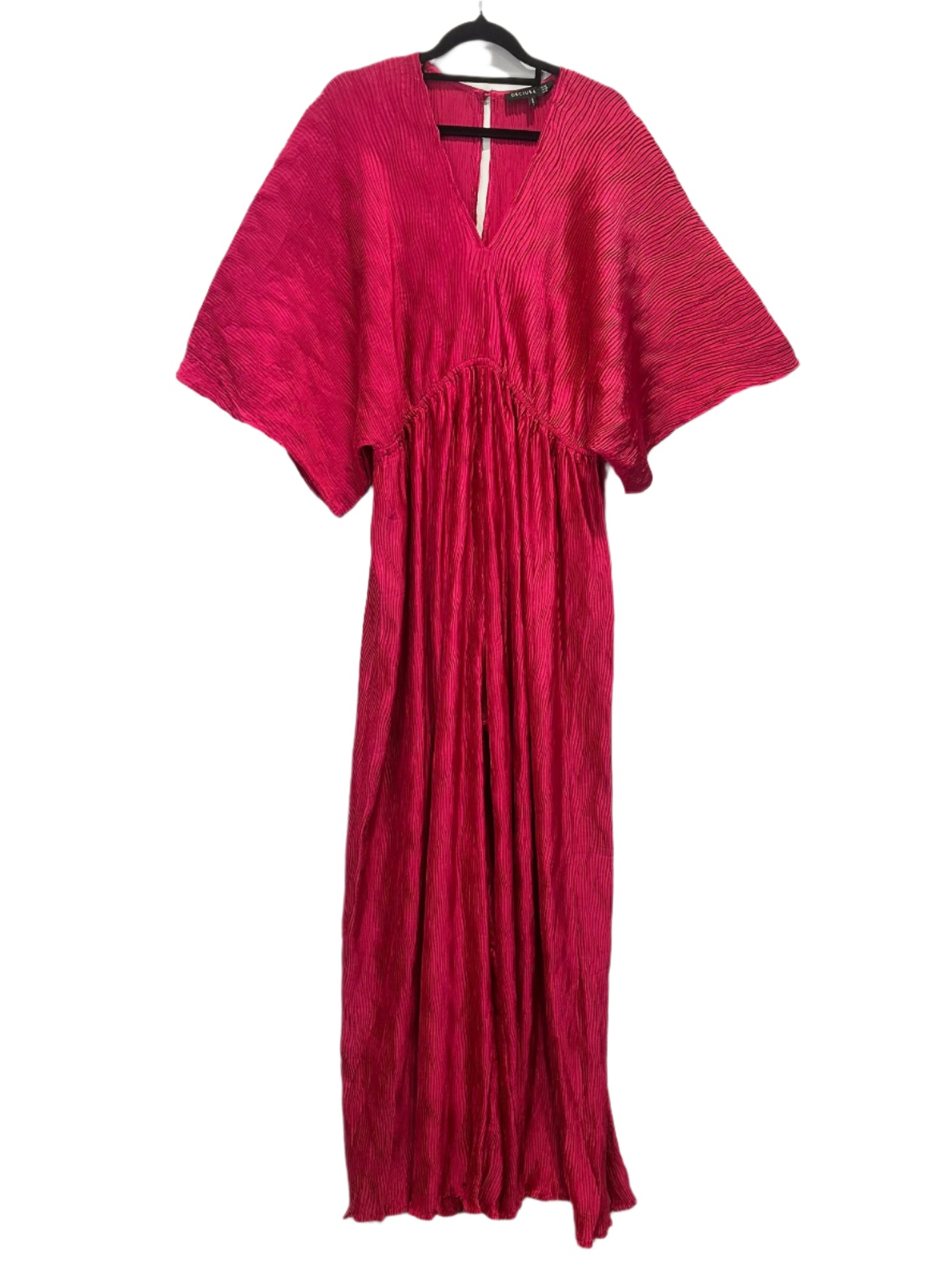 Decjuba Bright Pink Pleated Jumpsuit