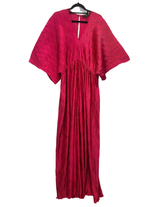 Decjuba Bright Pink Pleated Jumpsuit