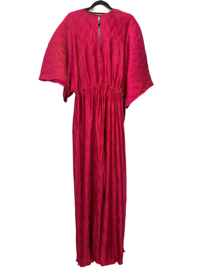 Decjuba Bright Pink Pleated Jumpsuit