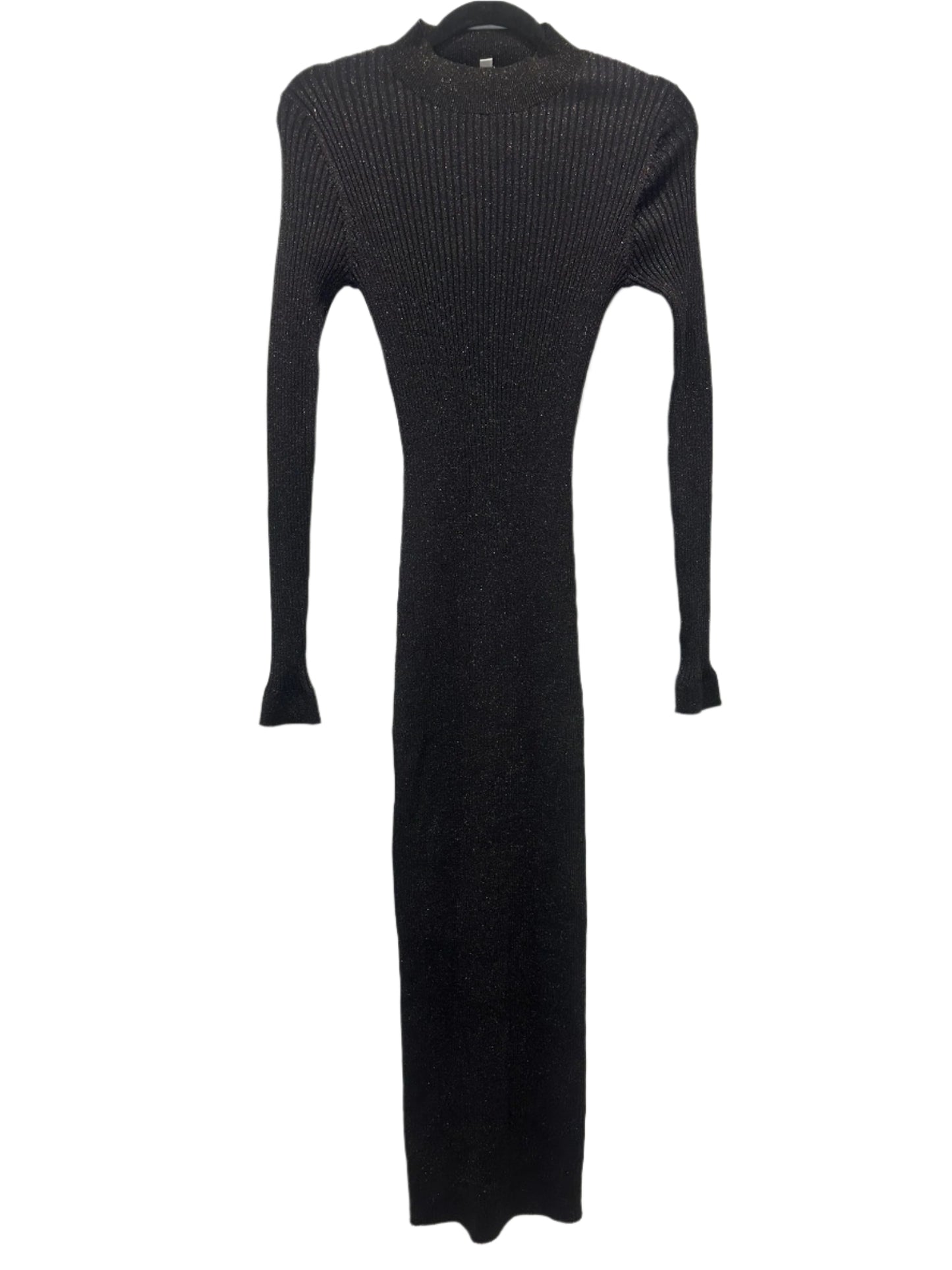 Cue Black/Navy Metallic Knit Bodycon Dress