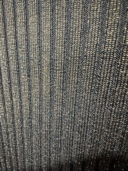 Cue Black/Navy Metallic Knit Bodycon Dress