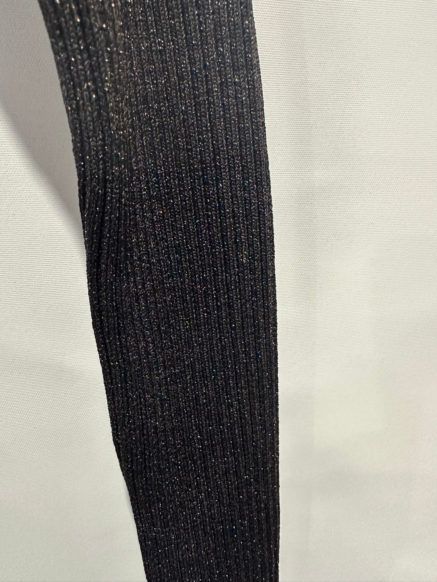 Cue Black/Navy Metallic Knit Bodycon Dress