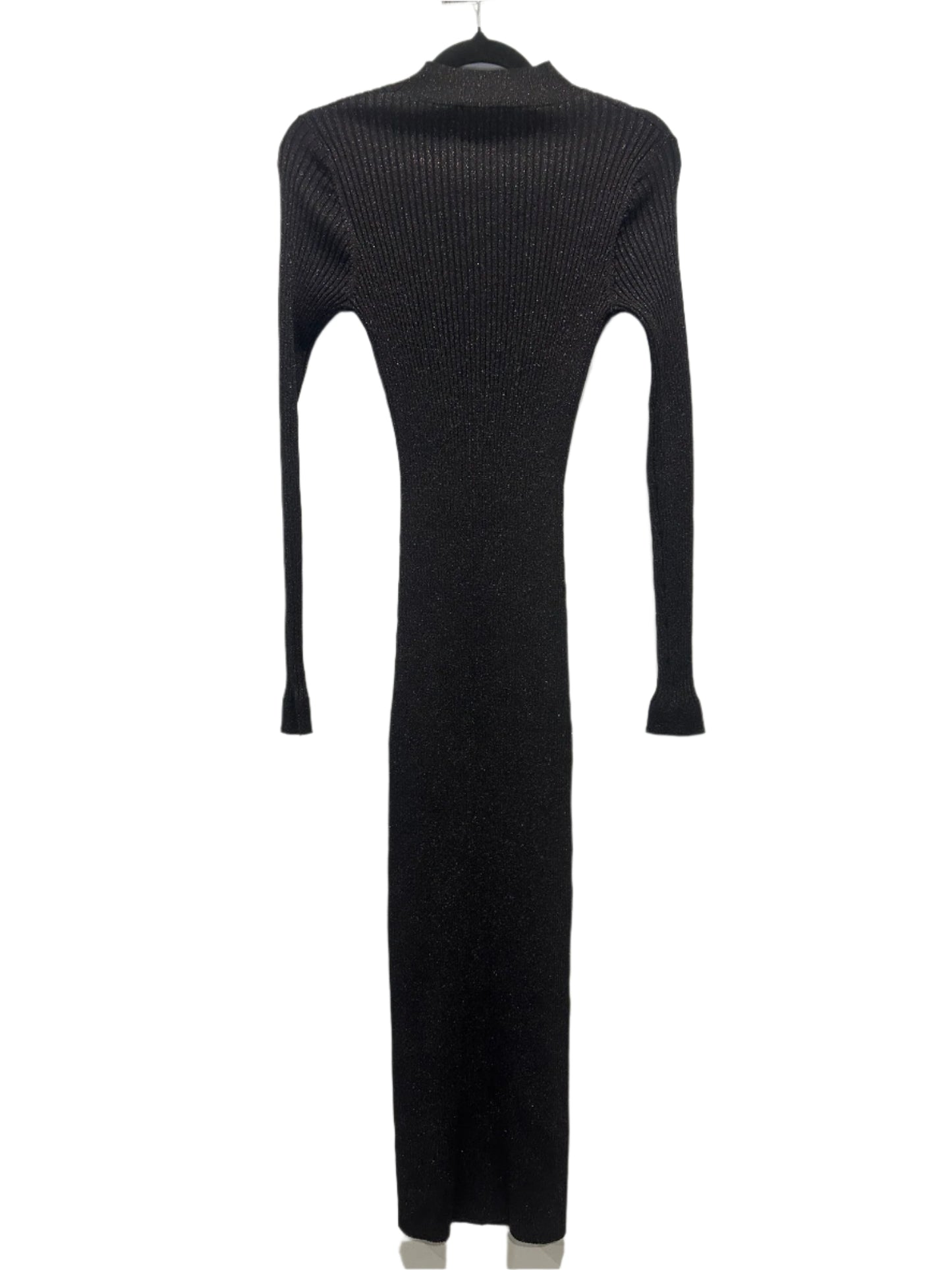 Cue Black/Navy Metallic Knit Bodycon Dress