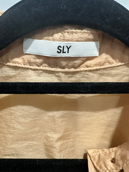 SLY Sheer Peach Long Sleeve Shirt